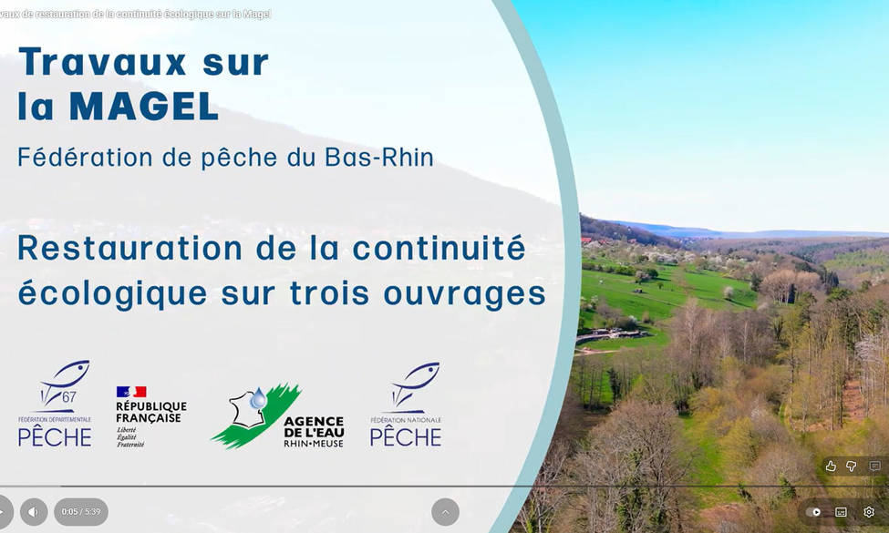 Inauguration des travaux de restauration de la continuité écologique sur la Magel