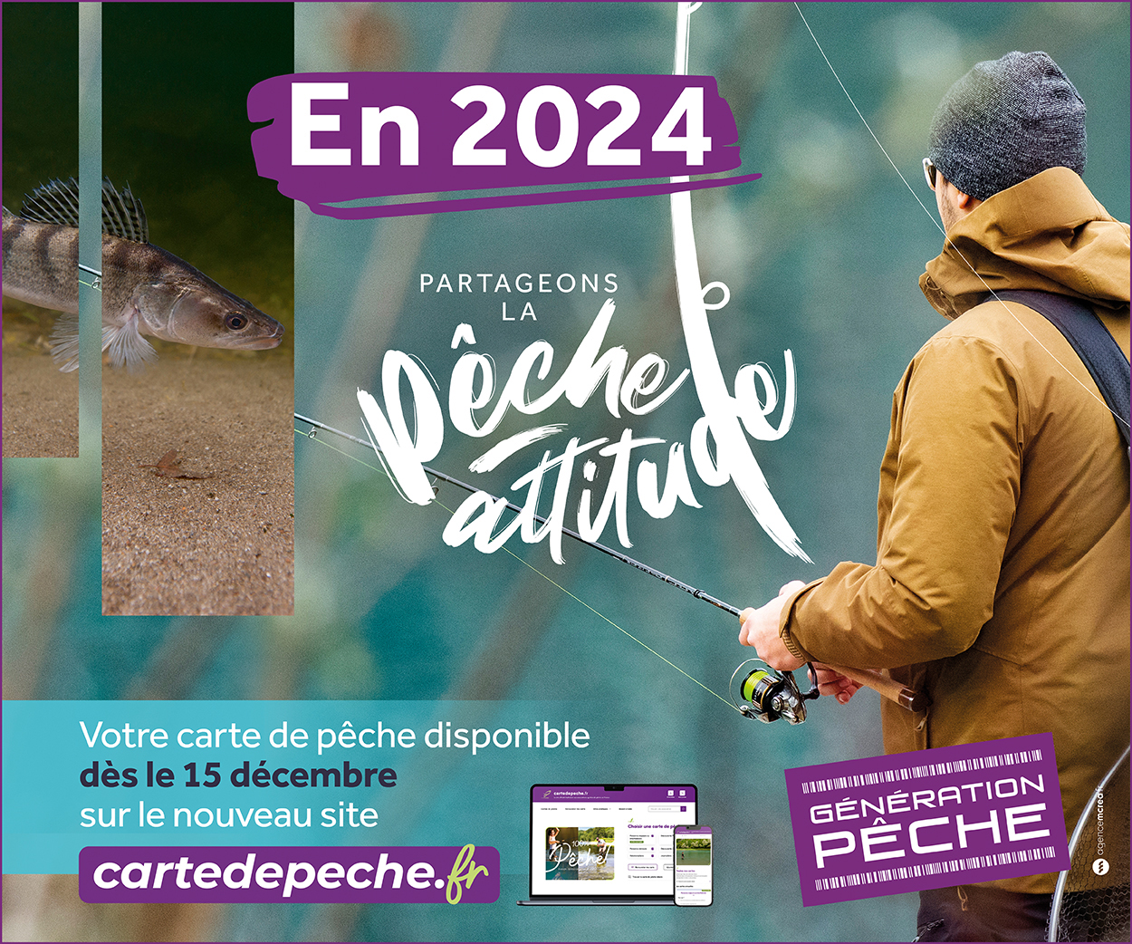 Carte de pêche 2024 Fédération de Pêche du BasRhin